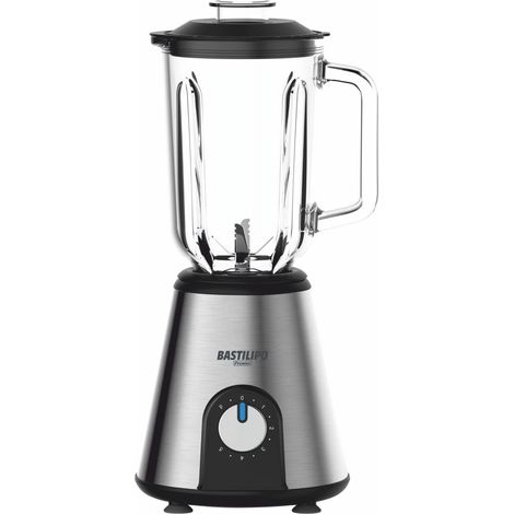 Mixeur en verre de 1 000 W, verre de 1,5 l, acier inoxydable, 5 vitesses, BVA-1000-INOX (1/5)
