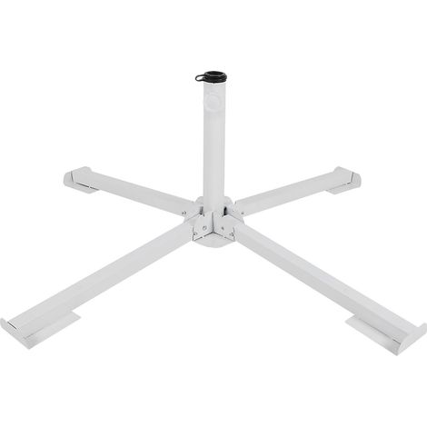 Pied de parasol pliable portable pour terrasse, plage et jardin. (1/4)
