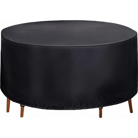 Housse de protection pour table ronde de jardin en tissu Oxford 210D noir 120 x 75 cm 120 75cm – Livraison gratuite