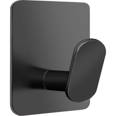 Ganchos adhesivos de acero inoxidable, 4 piezas, ganchos adhesivos de acero inoxidable 3M, ganchos adhesivos para baño, ganchos adhesivos de pared, ganchos para toallas de baño, no requiere perforació (1/4)