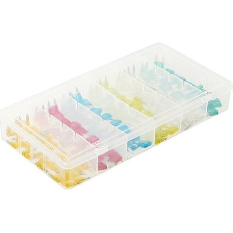 Fusibili a lama mini assortiti da 120 pezzi in scatola di plastica (1/5)