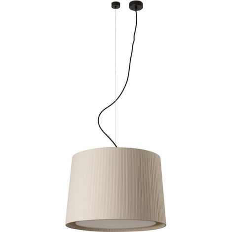 SAMBA Colgante negra/encintada beige ø450