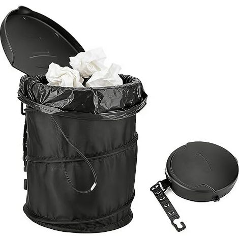 Foldable Car Garbage Can for Car, Portable Hanging Garbage Box, for Camping, Car Walks (1/5)