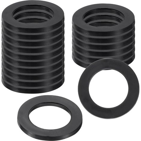 18Pcs Rondelle Caoutchouc 30mm OD x 20mm ID x 2.5mm Épaisseur Rondelle Plate pour Boulons, Entretoises, Pommeau de Douche, Plomberie, Raccord de Tuyau (1/5)