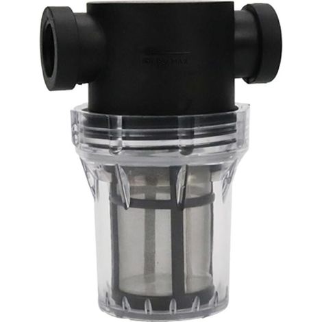 Préfiltre de jardin, filtre en acier inoxydable, filtre de tuyau à haut débit, pompe d'irrigation de jardin (6 points à 40 mesh) (1/4)