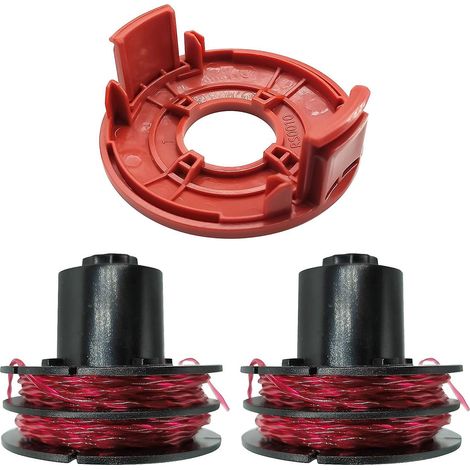 Pour coupe-bordures AL-KO GTE 350 / GTE 450 / GTE 550 : bobine de fil (2 unités) + 1 capuchon de bobine, référence 112966