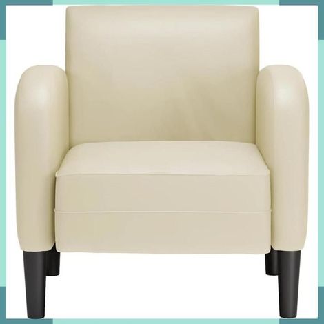 4100530 Chaise de canapé avec accoudoirs crème 54 cm similicuir (1/5)