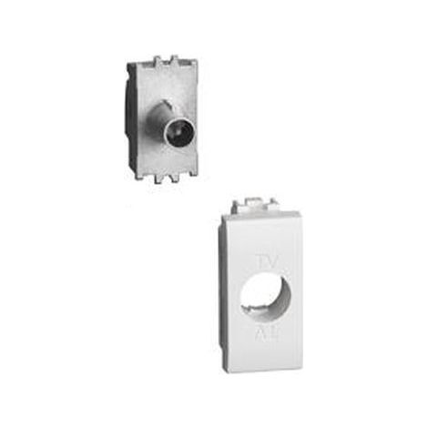 BTICINO N4202P10N - Presa Coassiale TV Passante Terminale 10dB LivingLight