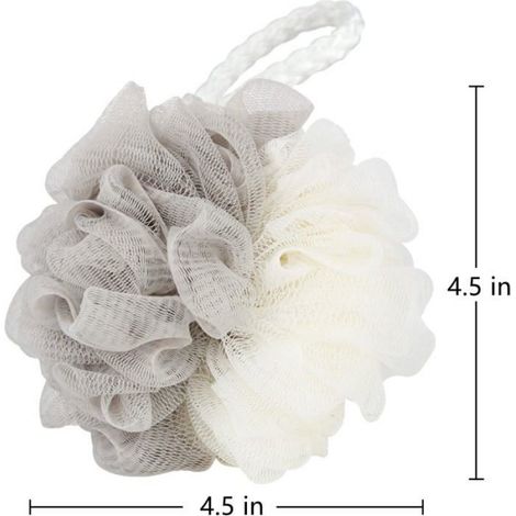 Lot de 4 éponges de bain en luffa multicolores pour bain corporel, salle de bain, homme et femme (1/5)