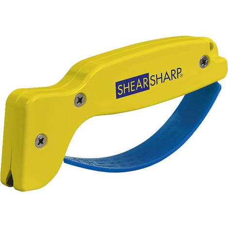 Aiguiseur de ciseaux en carbure de tungstène affûté au diamant pour ciseaux, ciseaux de jardin, ciseaux de cuisine, coupe-haies, Jaune (1/5)