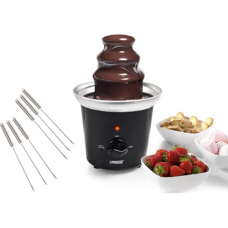 Schokofondue Set mit 6 Spießen Schokomaschine Schokoladenfondue für süße Dessert (1/5)
