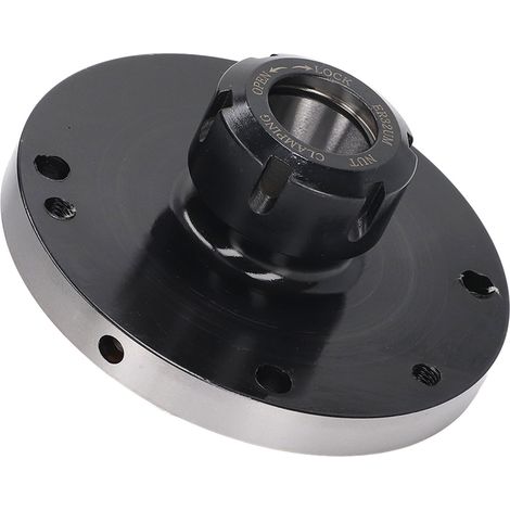 Mandrin porte-pince ER32, diamètre 125 mm, conception à sept trous, pour fraiseuses CNC. (1/5)