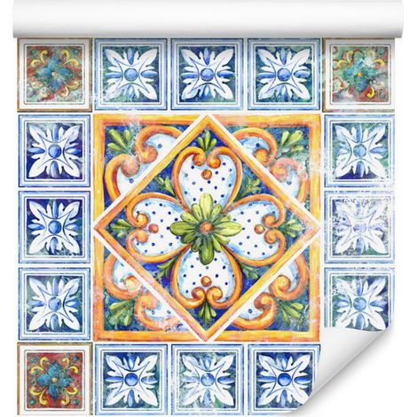 Papier peint imitation carrelage et mosaïque pour salon et chambre 50x1000 cm (1/5)