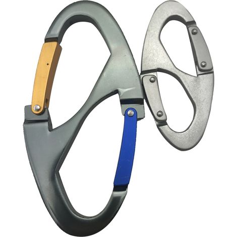 Mousqueton d'escalade en alliage d'aluminium sécurisé multifonction pour activités extérieures (1/5)