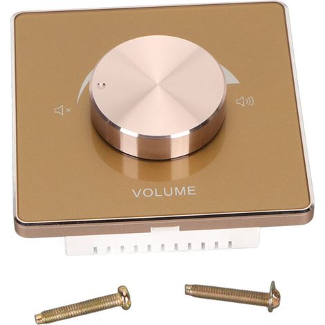 Potentiomètre mural 50W avec bouton en alliage d'aluminium et interrupteur à 5 positions pour contrôle de volume constant (1/5)
