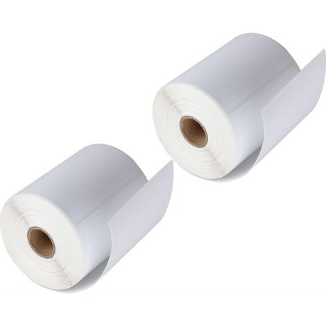 Étiquettes thermiques directes 10 x 15 cm, 250 étiquettes/rouleau, 2 rouleaux d'étiquettes blanches pour imprimante, étiquettes d'expédition thermiques pour adresse et affranchissement (1/5)