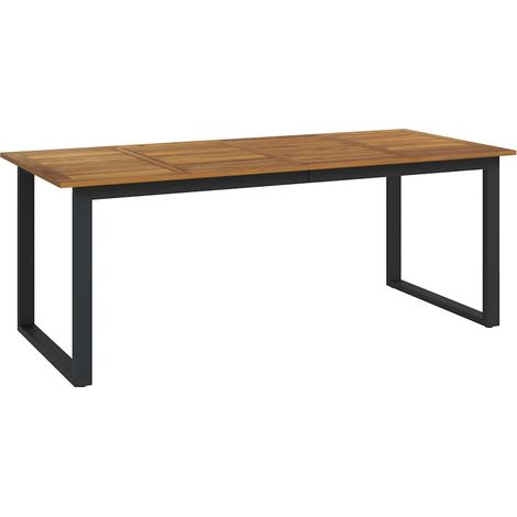 Maison Exclusive - Table de jardin et pieds en forme de U 200x90x75 cm bois acacia