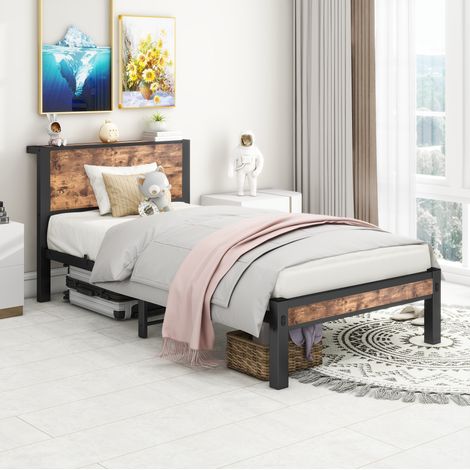 struttura letto 90x200 con testiera vintage OKMYHOME (1/5)