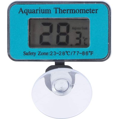 Digitales LCD-Aquarienthermometer – Wasserdicht – Saugnapf – Tauchfähig – Für Terrarien