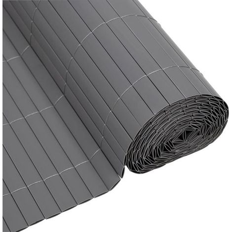 PVC-Doppel Gestrüpp - NATUR - 1 x 3 m - 1600 g/m² - Sichtschutz 4/5 - UV-beständig - Hellgrau (1/4)
