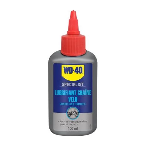 Wd-40 – Lubrifiant chaîne vélo conditions humides 100 ml – Pénètre profondément – Protection contre la corrosion – Format burette pour application précise (1/5)