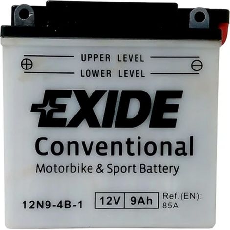 Batterie moto Exide 12N9-4B-1 12v 9ah 85A