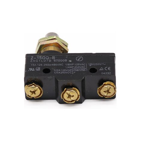 Z-15GQ-B Black Housing Metal Long Pillar Instant Reset Small Stroke Switch (1/4)