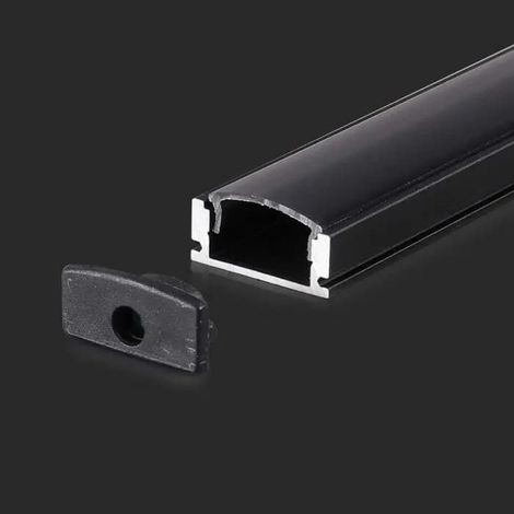 V-tac aluminiumprofil 2873 vt-8113-200cm-schwarz