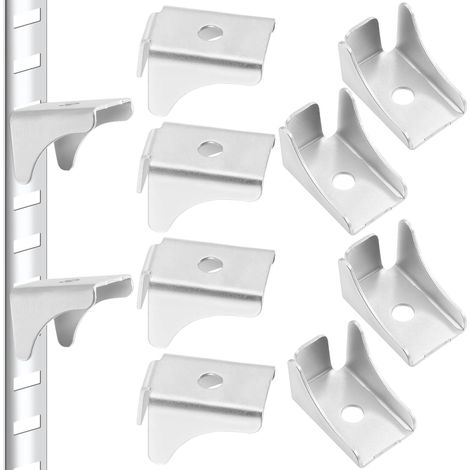 Lot de 10 Clips d'Étagère en Acier pour Armoire et Classeur (1/5)