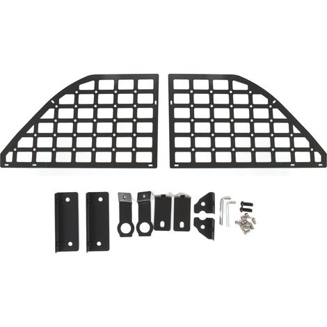 Panneau de rangement arrière noir acier pour Ford Bronco 4dr 2021-2023, étagère de coffre organisateur bagages, kit de remplacement intérieur (1/5)