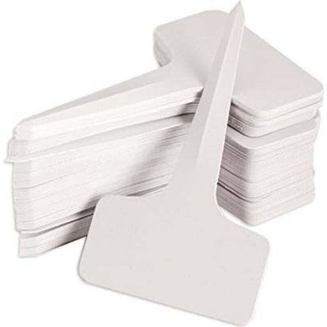 Lot de 100 Étiquettes de Jardinage Type T pour Plantes 6 x 10 cm (1/4)