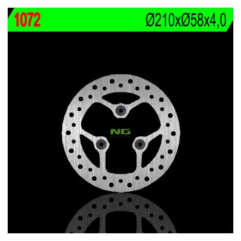 Disco de freno delantero Kymco Super 9 50 2006-2009 (210x58x4)(3x10,5 mm)