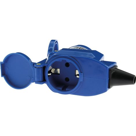 Fiche électrique de raccordement pour camping-car – 220V 16A – IP44 étanche – Prise Schuko pour appareils ménagers