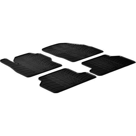 Set tappeti su misura in gomma - compatibile per  Ford Focus 3p (02/0502/11) -  Ford Focus 5p (02/0502/11) -  Ford Focus Wagon (02/0505/11)