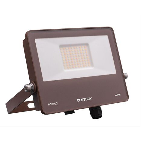 Century proiettore led porteo corten 40w 3/4/6,5k 4600lm ptoco-409500