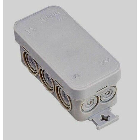 AR – Lot de 5 boîtes de dérivation étanche IP55 – Dimensions 90 x 43 x 40 mm – 10 entrées perforables pour installation intérieure/extérieure (1/5)