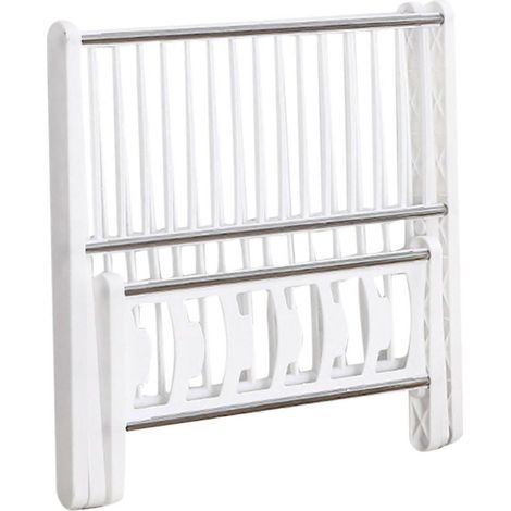 Égouttoir pliable et facile à égoutter pour bols et plateaux, étagère de rangement multifonctionnelle pour la cuisine, blanc (1/5)