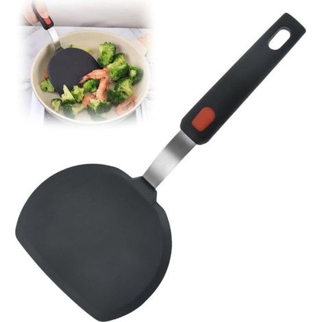 Spatule Crêpe - Silicone Alimentaire - Résistant à la Chaleur Jusqu'à 230 °C - Pour Poêle Antiadhésive - 1 Pièce (1/5)