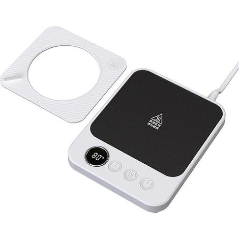 Chauffe-tasse électrique de bureau, arrêt automatique, blanc, prise européenne. (1/5)