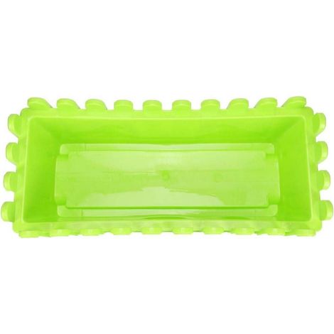 Rustikaler Rechteckiger Übertopf Sukkulenten Blumentopf Pflanzkasten Grün (1/5)