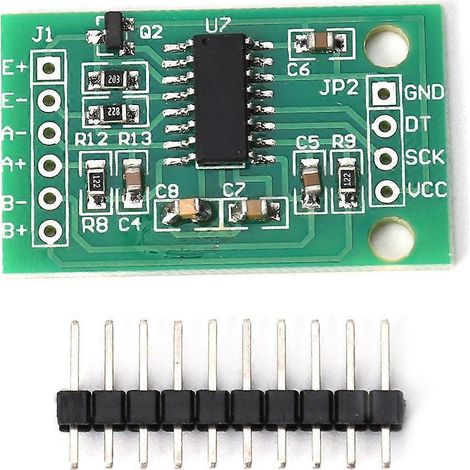 5 Stück HX711 Zweikanal-24-Bit-Wägesensor, hochpräzises Drucksensormodul, Zubehör