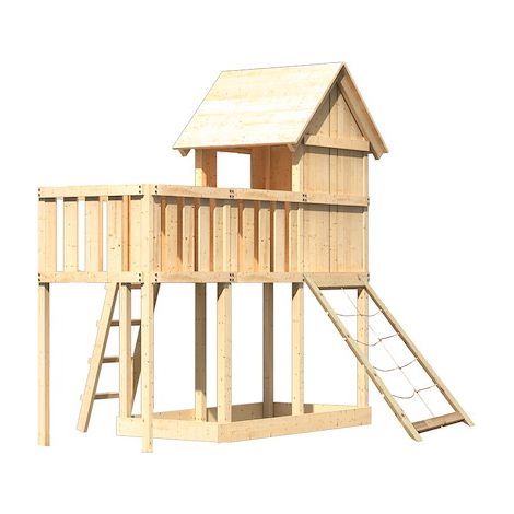 Akubi Stelzenhaus Frieda natur ABP+Netzrampe