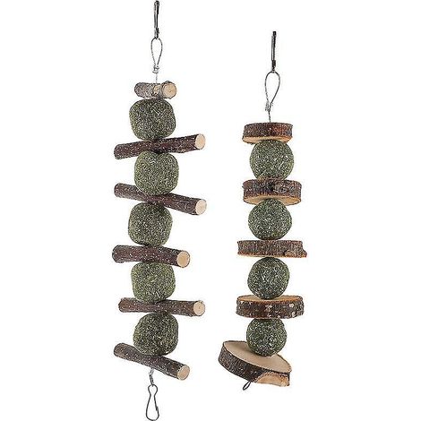Lot de 2 jouets à mâcher pour hamster et lapin (1/3)