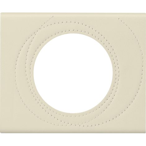 Plaque de finition Céliane Matière Cuir Perle Couture 1 poste LEGRAND 069431 (1/4)