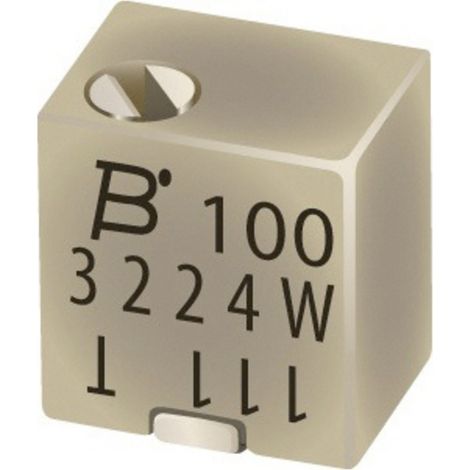 Bourns 3224X-1-103E Trimmer Cermet linéaire 0.25 W 10 kΩ 4320 ° 1 pc(s)