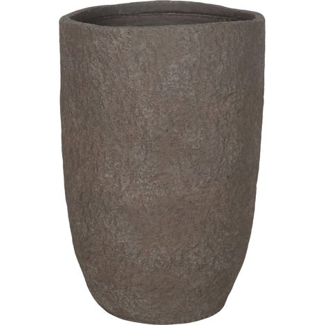 Vaso per piante Rebecca Mobili Lysandra 66,5x44x44 Ossido di Magnesio Marrone Moderno