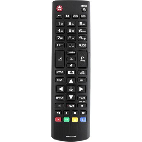 Telecomando universale wireless intelligente per TV HD, LED e Smart TV digitali (nero) (1/5)