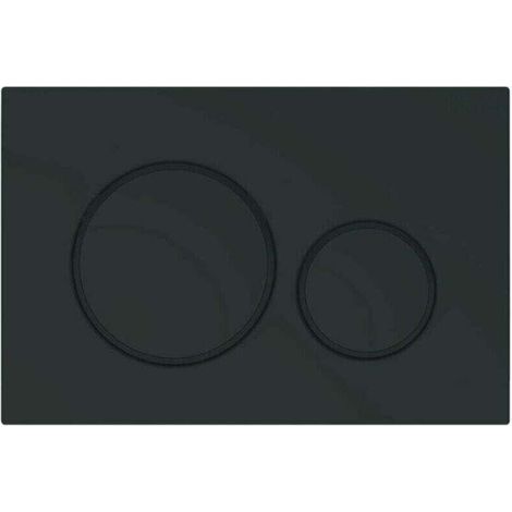 Convient pour panneau de commande de toilettes DUOFIX Sigma 20 - Noir Mat (115.882.16.1) (1/2)