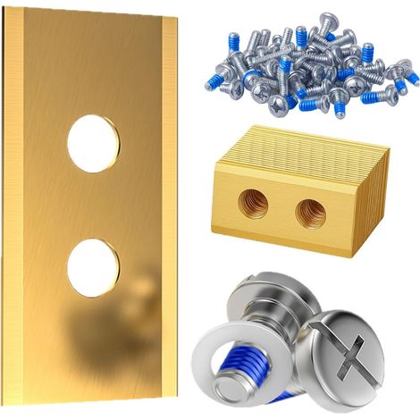 36 x Lames de Rechange Premium Titan, Lames de Rechange de Haute Qualité avec Vis, Rondelles, Bote de Rangement, Compatibles avec les Robots Tondeuses Mammotion des Séries Luba et Yuka (1/5)