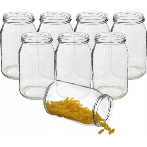 Tarro de cristal para conservas 900ml 8 uds